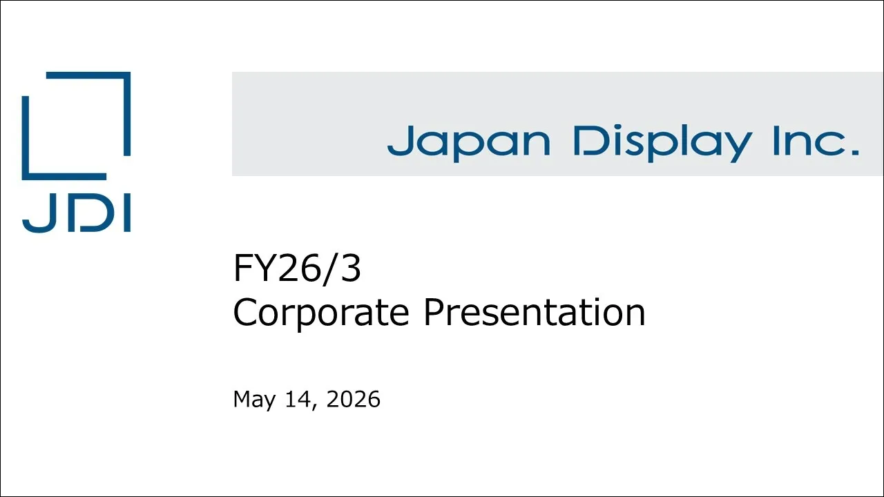 FY26/3 Full Year Corporate Presentation